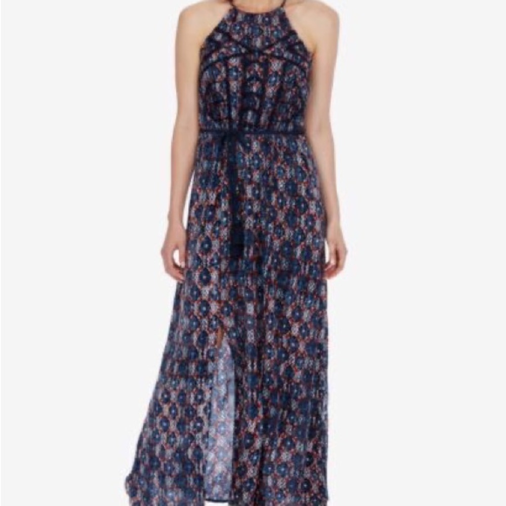 Lucky Brand Navy Blue Maxi Dress Size Small